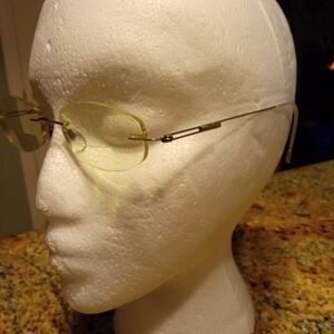 Silhouette Titan Thin Wire Titanium Silver Rimless Glasses Frames Austria